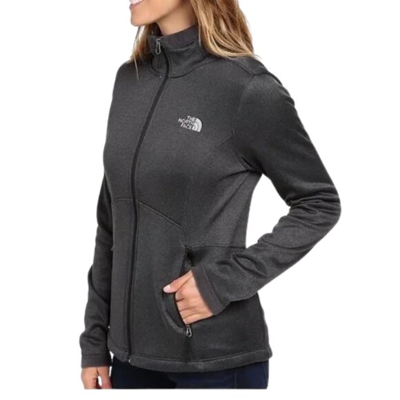 The North Face Agave Full Zip Up Jacket Heathered Gray Women's Size Small - Picture 3 of 9